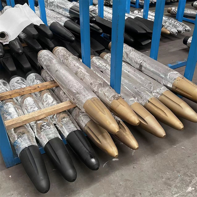 140mm Diameter Gold 140mm Hydraulic Breaker Chisel Moil Point Excavator Hydraulic Rock Hammer Parts DS8C